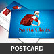 Santa Christmas Sermon Postcard Template