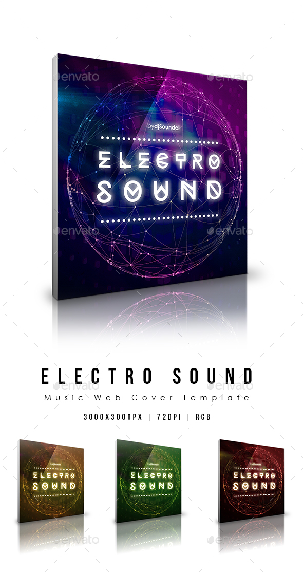 Electro Sound - Music Web Cover Template - Miscellaneous Social Media