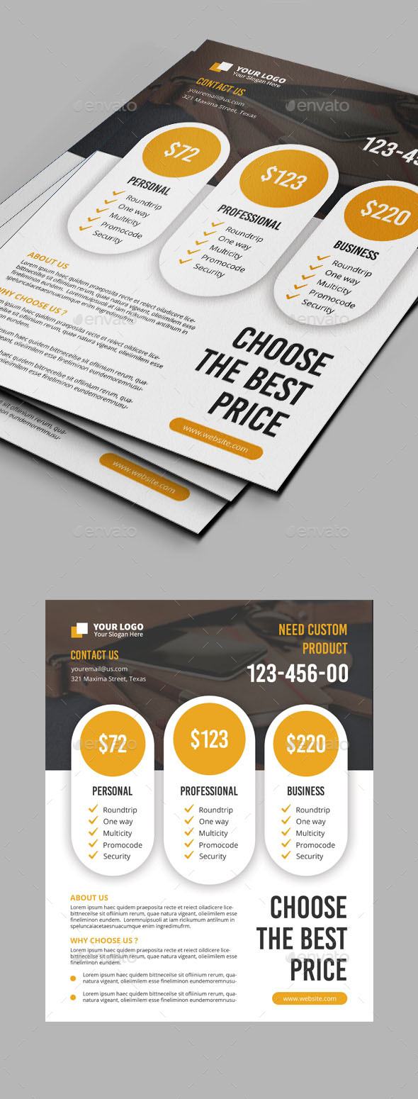 Multipurpose Price Flyer - Corporate Flyers
