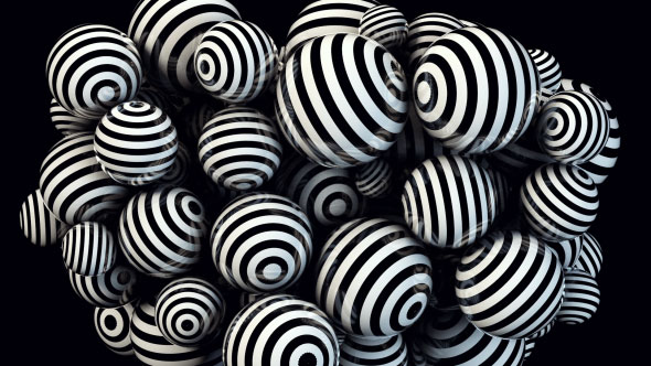 Black & White Spheres Loop 