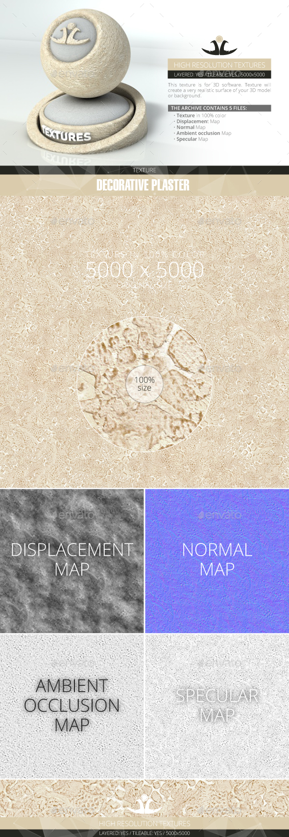 Decorative plaster 7 - 3Docean 20871114