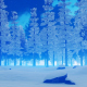 Evening in Snowy Jungle - VideoHive Item for Sale