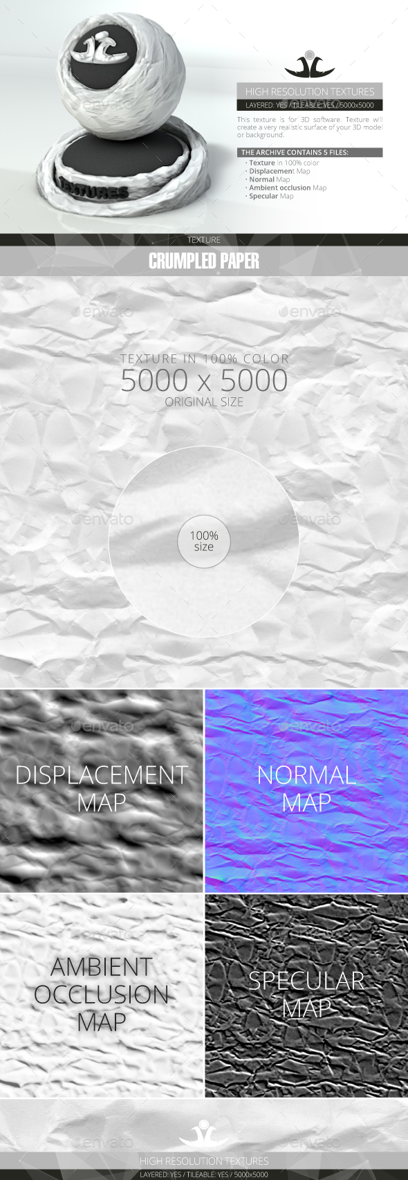 Crumpled Paper - 3DOcean Item for Sale