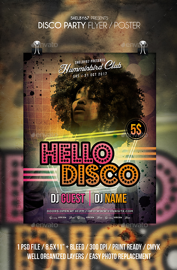 GraphicRiver Disco Party Flyer Poster 20871430 GraphicRiver Disco Party Flyer Poster 20871430