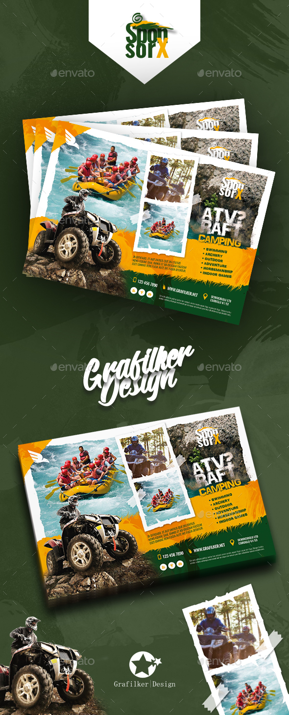 GraphicRiver Camping Adventure Flyer Templates 20871429 GraphicRiver Camping Adventure Flyer Templates 20871429