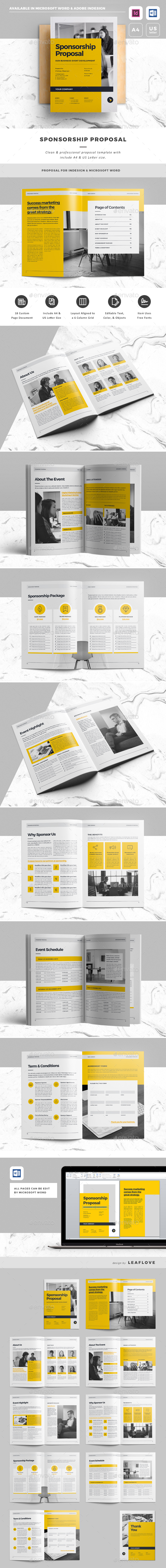 Sponsorship Proposal - Proposals & Invoices Stationery