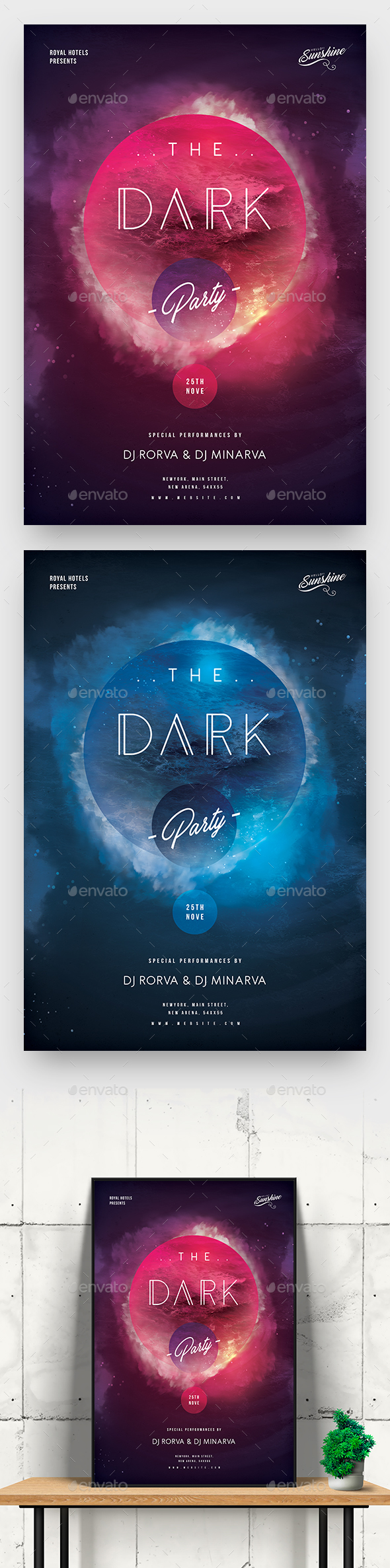 Dark Night Party Flyer / Poster - Clubs & Parties Events