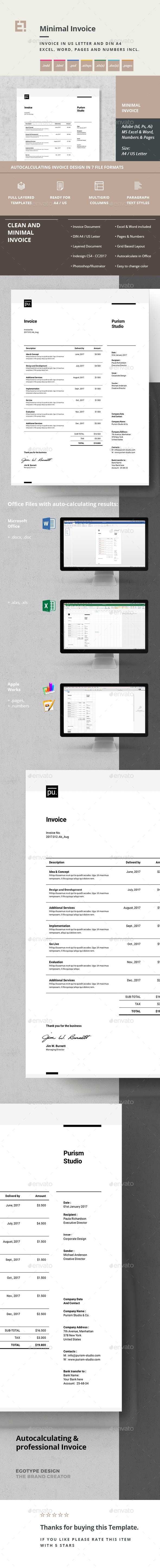 Invoice - Proposals & Invoices Stationery