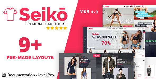Seiko - eCommerce HTML Template