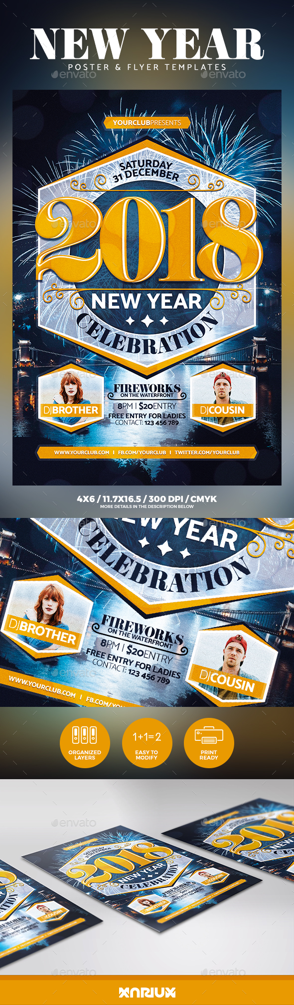 GraphicRiver New Year Party Flyer & Poster 20872965