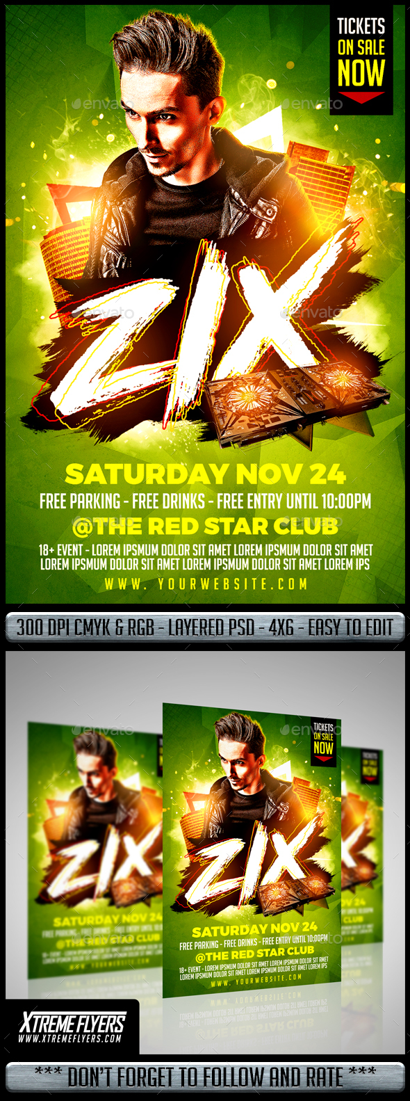 DJ Flyer - Clubs & Parties Events