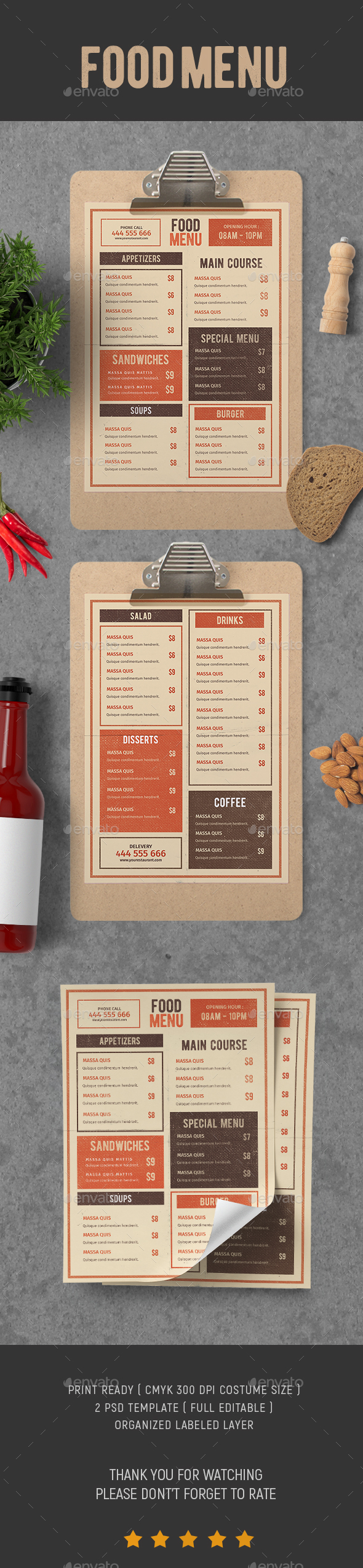 GraphicRiver Food Menu vol.6 20873542 GraphicRiver Food Menu vol.6 20873542