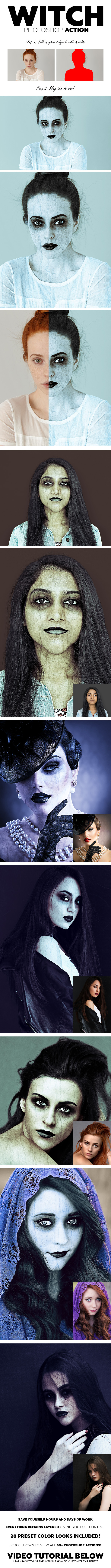 Witch Photoshop Action - Photo Effects Actions