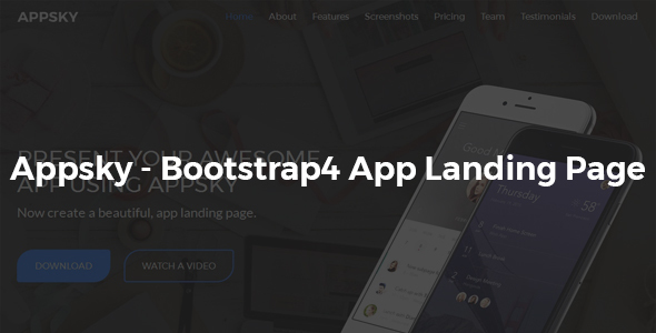 Appsky -Bootstrap4 App Landing Page by Theme_Choices