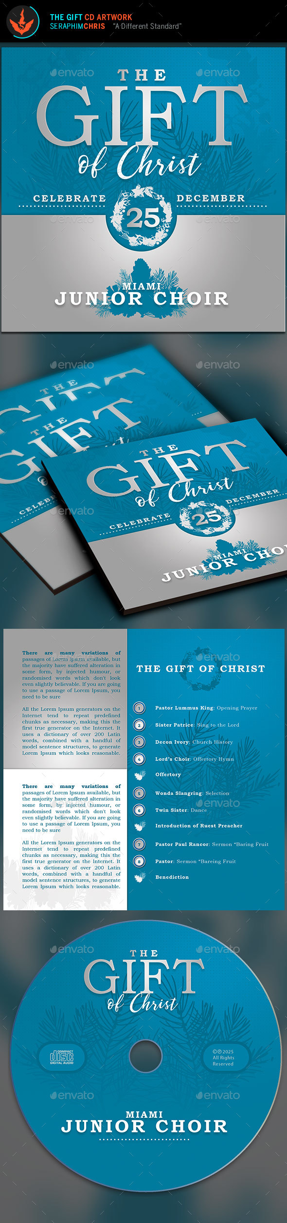 GraphicRiver The Gift of Christ Christmas CD Template 20874574