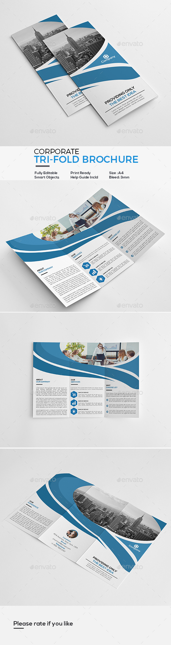 GraphicRiver Corporate Tri-Fold Brochure 20874833