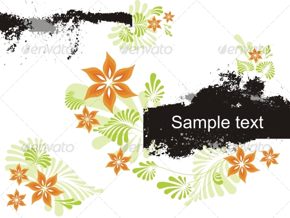 Abstract floral background. - Backgrounds Decorative