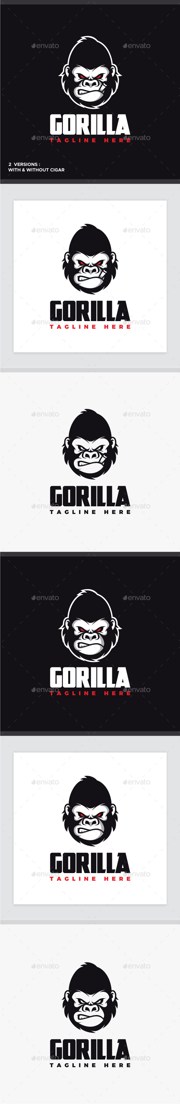 Angry Gorilla Logo - Animals Logo Templates