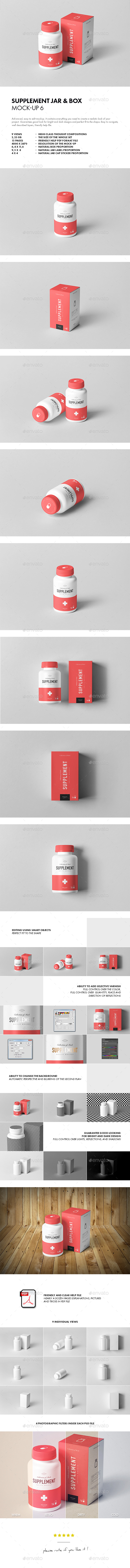 Supplement Jar & Box Mock-up 6 - Miscellaneous Packaging