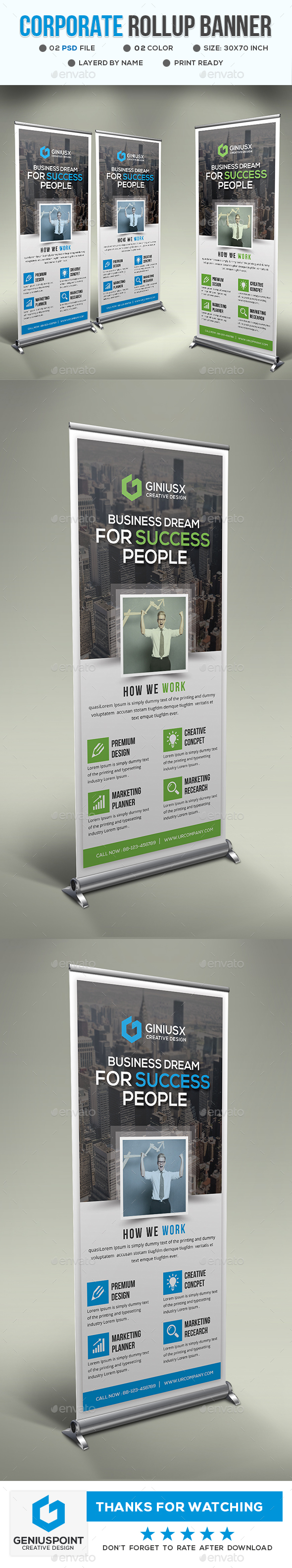 GraphicRiver Corporate Roll-Up Banner 20875897