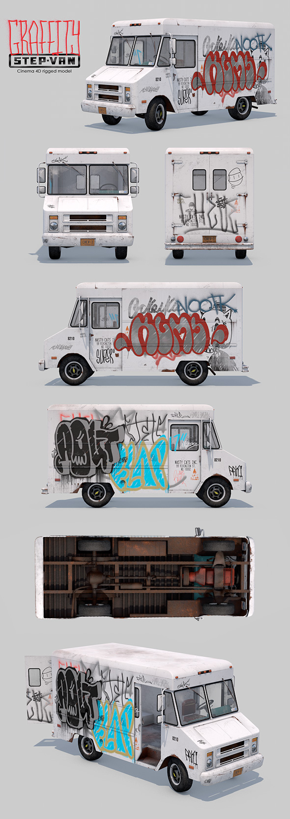 Graffity Step-Van Rigged - 3Docean 20876200