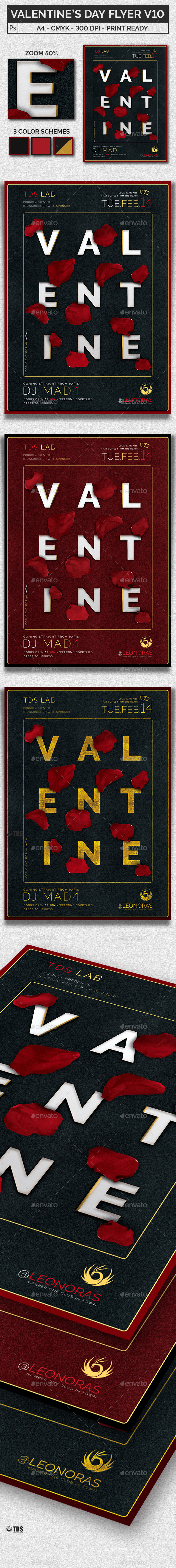 Valentines Day Flyer Template V10