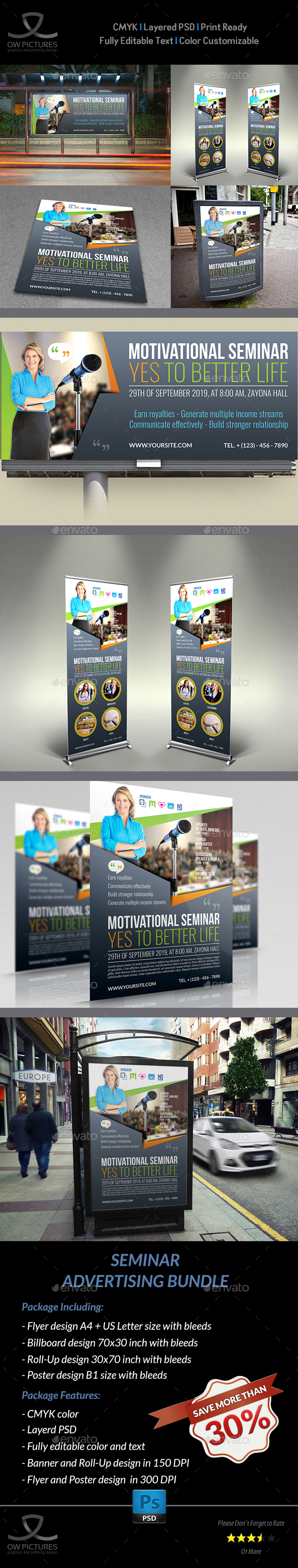 GraphicRiver Seminar Advertising Bundle 20876660 GraphicRiver Seminar Advertising Bundle 20876660