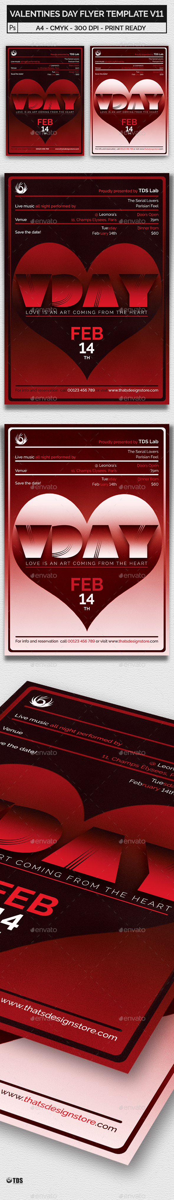 Valentines Day Flyer Template V11
