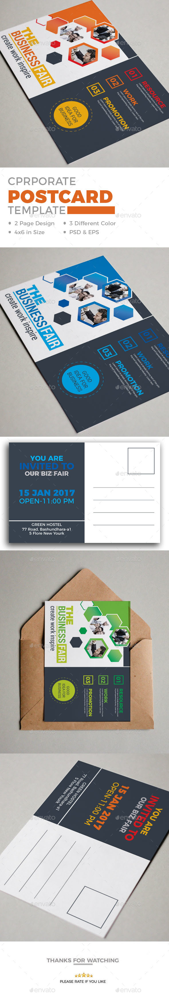 Postcard - Cards & Invites Print Templates