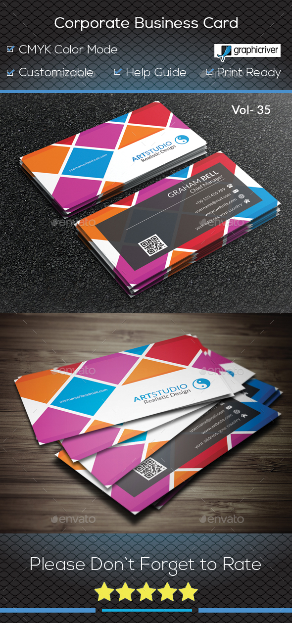 GraphicRiver Corporate Business Card V 35 20878347 GraphicRiver Corporate Business Card V 35 20878347