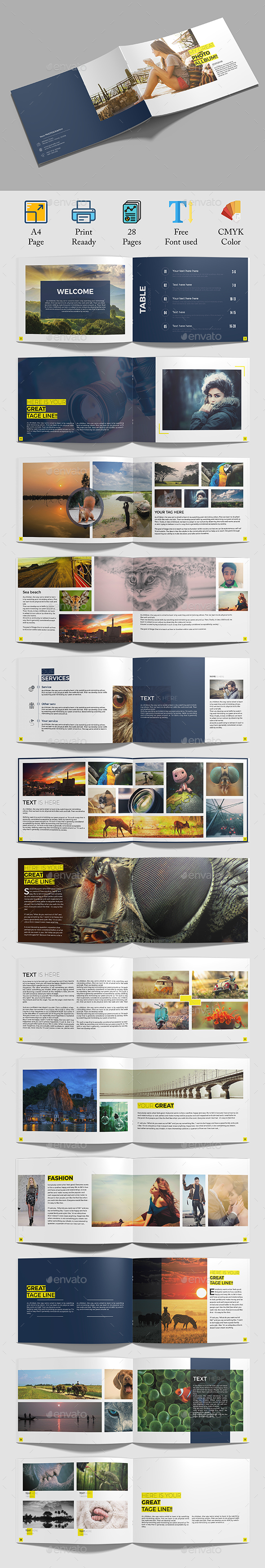 Photo Album - Photo Albums Print Templates