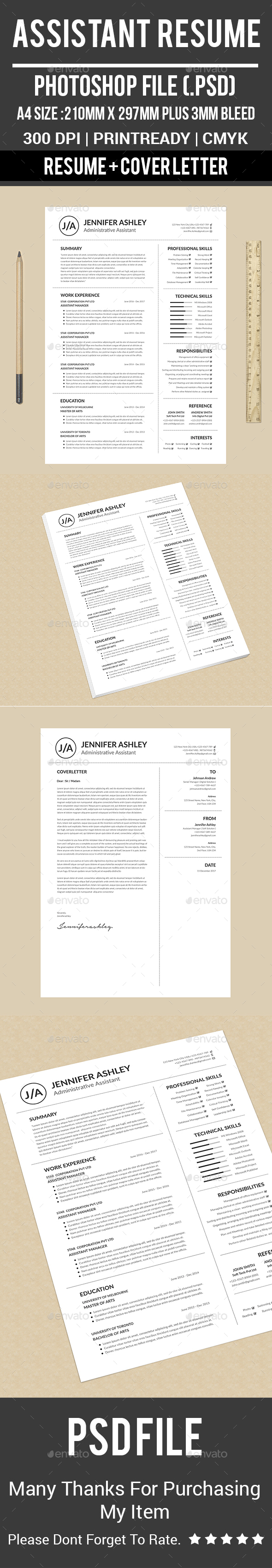 Assistant Resume - Resumes Stationery