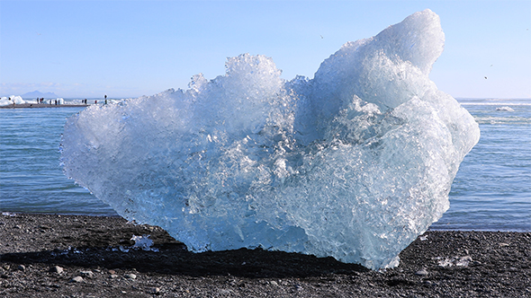 Chunk of Ice From The Jokulsarlon Glacial Lagoon