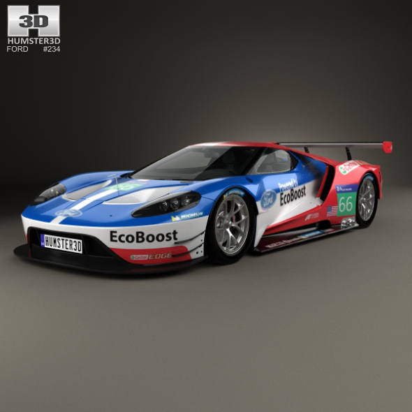 Ford GT Le Mans Race Car 2016 - 3DOcean Item for Sale