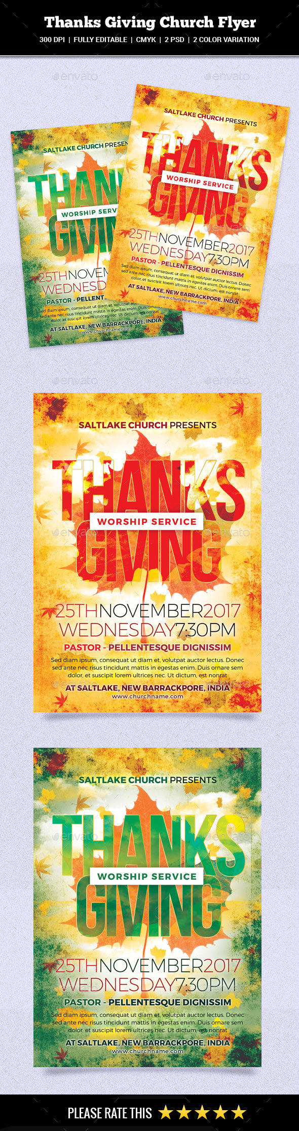 GraphicRiver Thanks Giving Church Flyer 20881141 GraphicRiver Thanks Giving Church Flyer 20881141