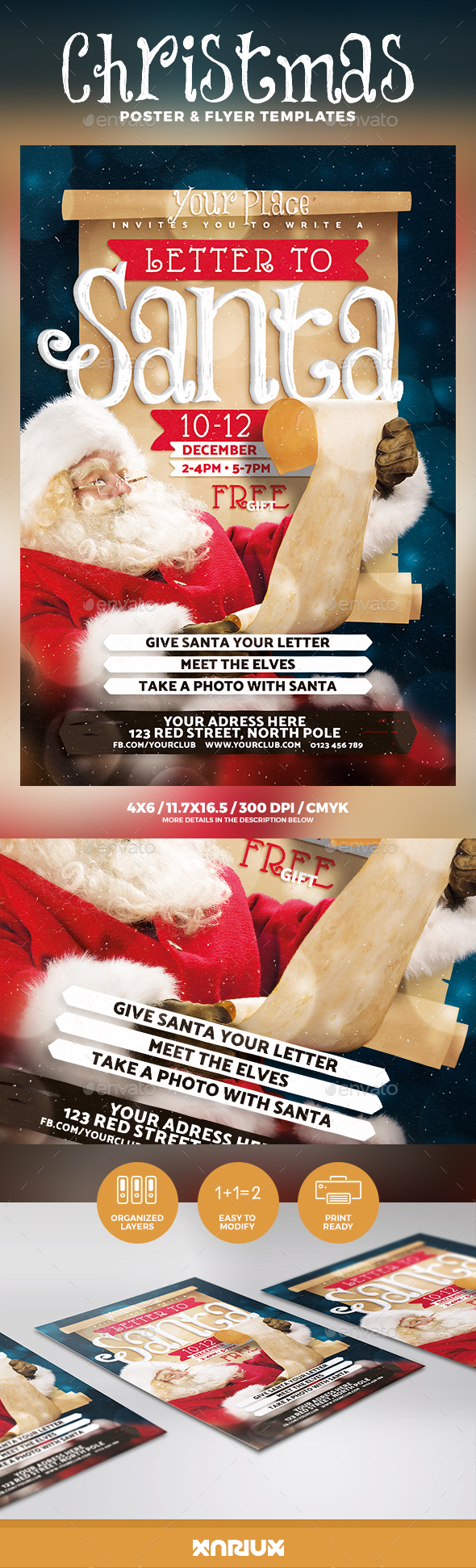 Letter to Santa Flyer & Poster - Holidays Events