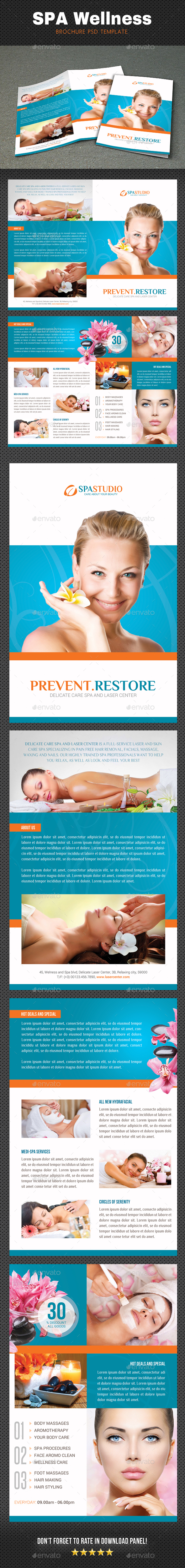 Spa Wellness Brochure 2 - Brochures Print Templates