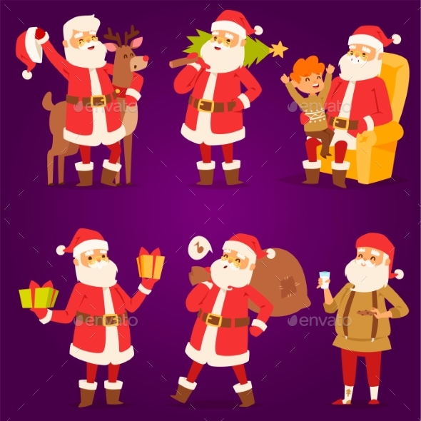 Christmas Santa Claus Vector Illustration - Christmas Seasons/Holidays