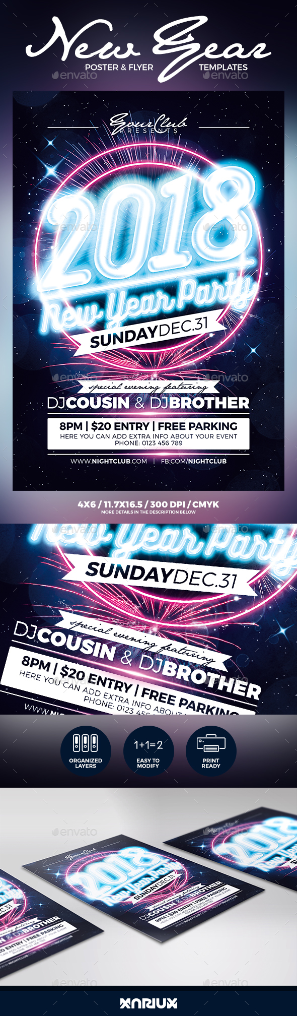 New Year Party Flyer and Poster