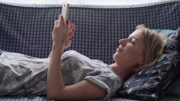 Woman Using Smartphone