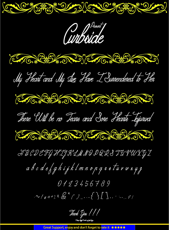 Curbside - Handwriting Fonts