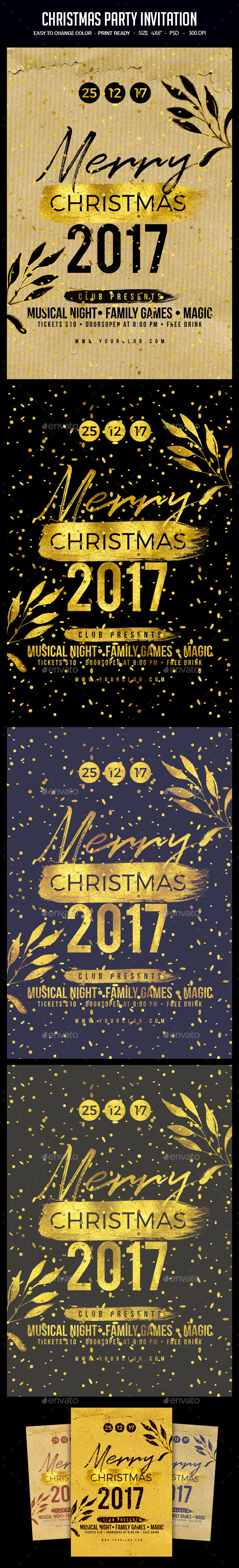 Christmas Party Invitation - Clubs & Parties Events