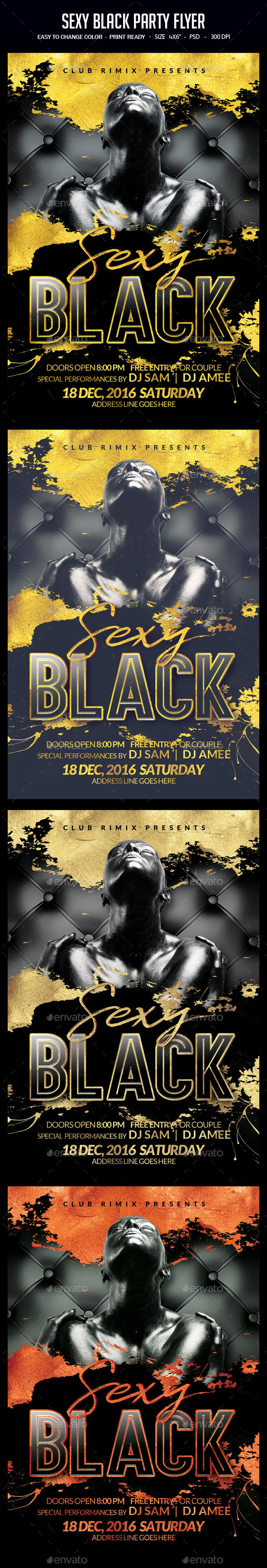 Sexy Black Party Flyer