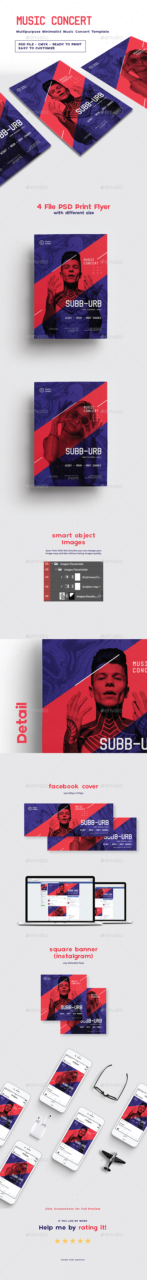 GraphicRiver Multipurpose Minimalist Music Concert Template 20868628 GraphicRiver Multipurpose Minimalist Music Concert Template 20868628
