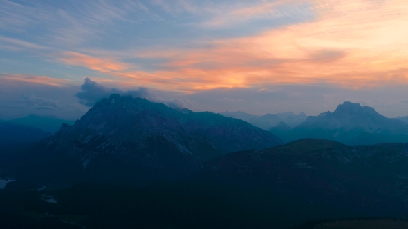 National Nature Park Tre Cime In the Dolomites Alps. Beautiful Nature of Italy. alt