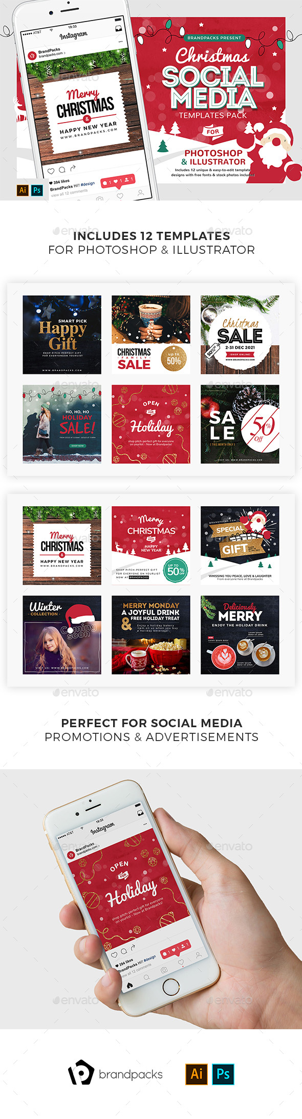 Christmas Social Media Templates - Miscellaneous Social Media