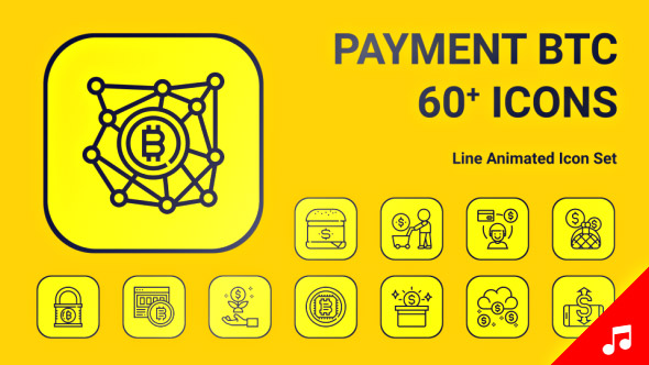 Bitcoin Blockchain Payment Icons