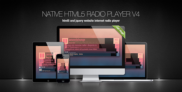 Native HTML5 Radio Player WP Plugin - CodeCanyon Item for Sale