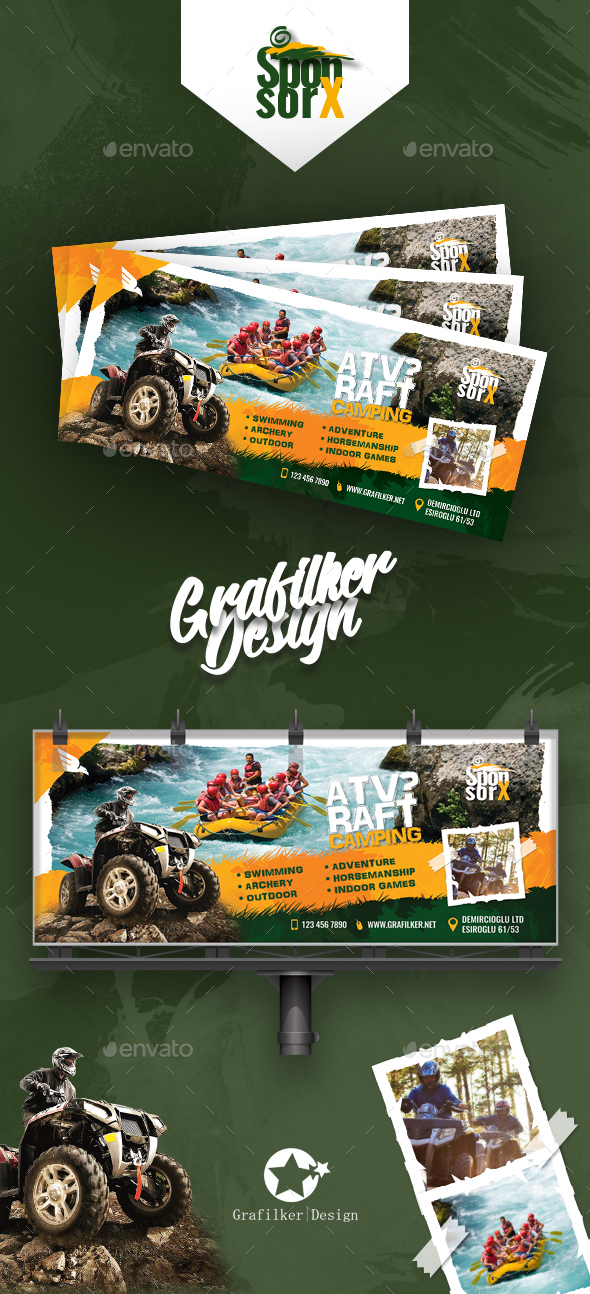GraphicRiver Camping Adventure Billboard Templates 20883070 GraphicRiver Camping Adventure Billboard Templates 20883070