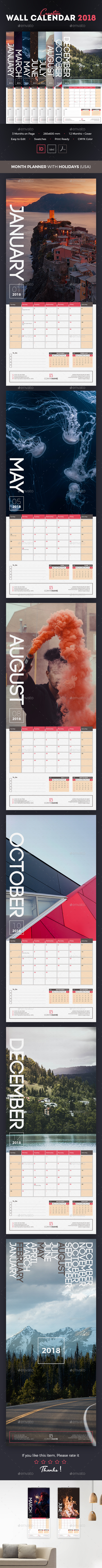 Wall Calendar 2018 - Calendars Stationery
